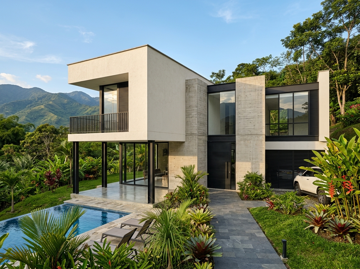 Construcción de vivienda moderna